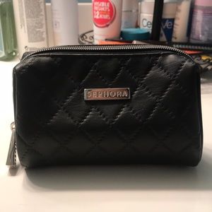 Black Sephora makeup bag